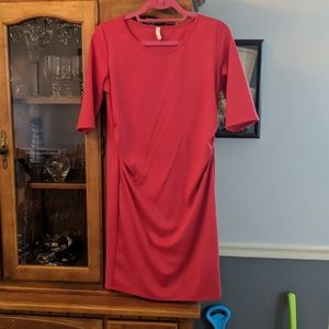 Red maternity dress